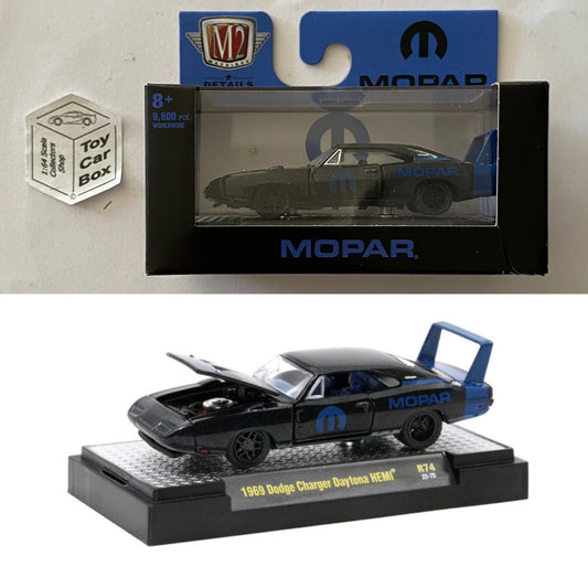 M2 MACHINES - 1969 Dodge Charger Daytona HEMI (Black - Auto Thentics R74) L92g