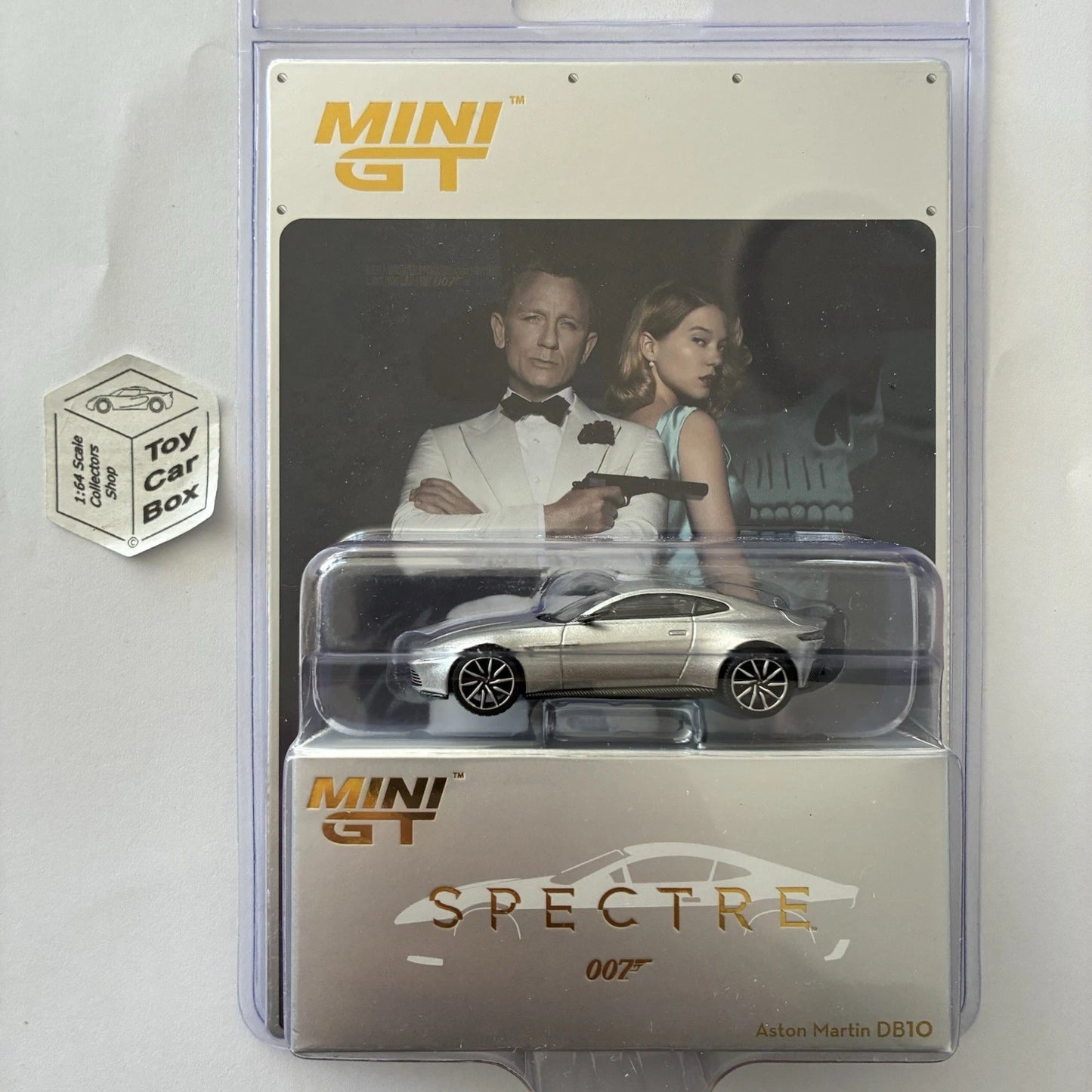 Mini GT - Aston Martin DB10 (James Bond - Spectre - 1/64 Sealed - English) T37g