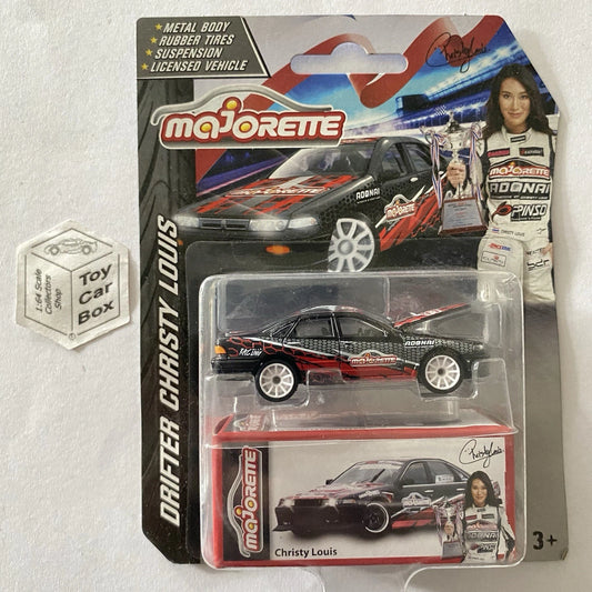MAJORETTE Nissan Cefiro A31 (Drifter Chrissy Louis) Card Not Perfect - D24