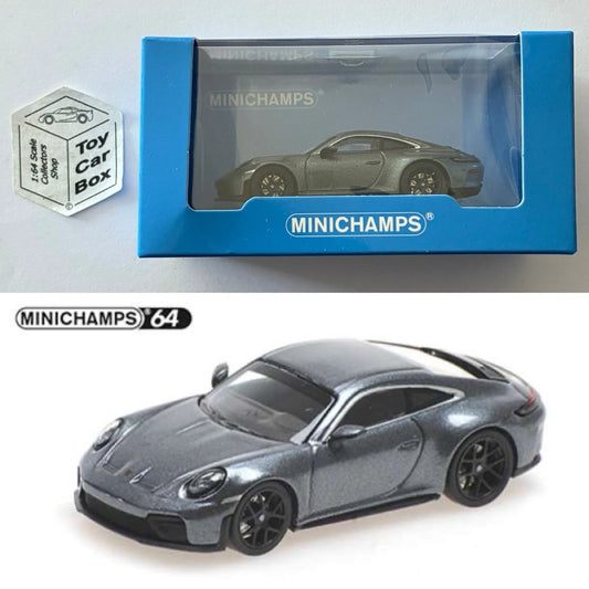 MINICHAMPS 64 - Porsche 911 (992.2) GT3 Touring (Grey - 1:64 - Display Box) T50g