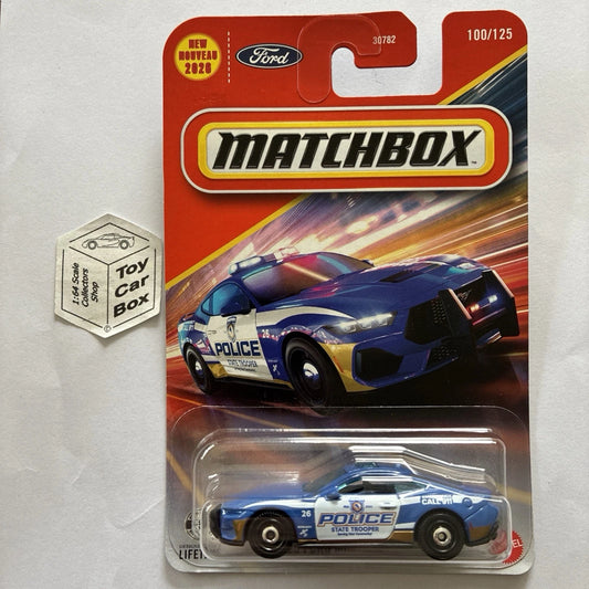 2026 MATCHBOX #100 - 2025 Ford Mustang Police (State Trooper - Long Card) C00