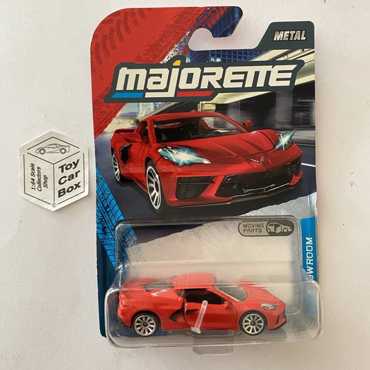 MAJORETTE Chevy Corvette Stingray C8 (Red - Showroom Premium -Opening Doors) E38
