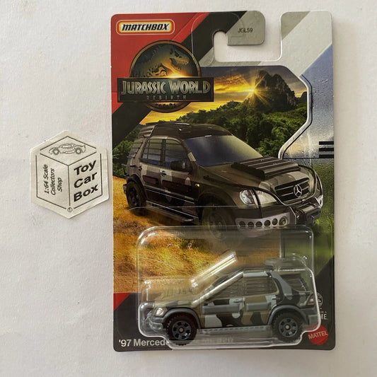 2025 MATCHBOX Jurassic World Rebirth - ‘97 Mercedes-Benz ML320 (Camo) D50
