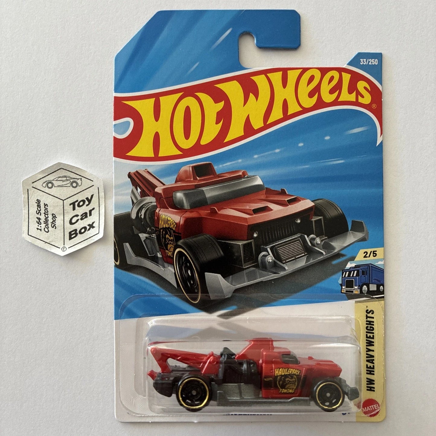 2026 HOT WHEELS #33 - Haulerback (#2 HW Heavy Weights - Long Card) B64