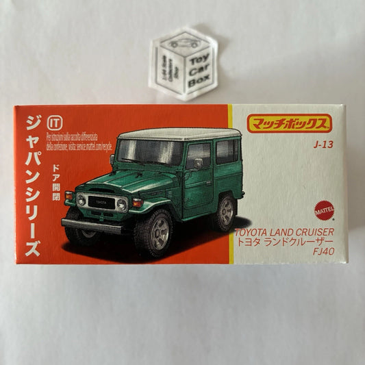 MATCHBOX Japan Series #J13 - Toyota Land Cruiser (Green - Opening Doors) D06g