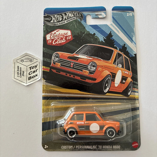 2026 HOT WHEELS Silver Series - ‘70 Honda N600 (Orange - Vintage HRT81-956Q) C85