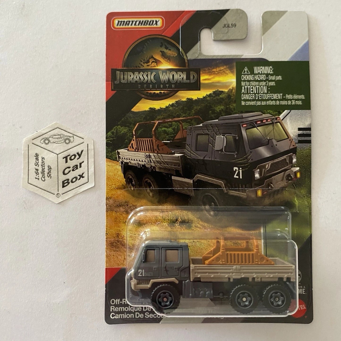 2025 MATCHBOX Jurassic World Rebirth - Off-Road Rescue Rig (Grey) E00