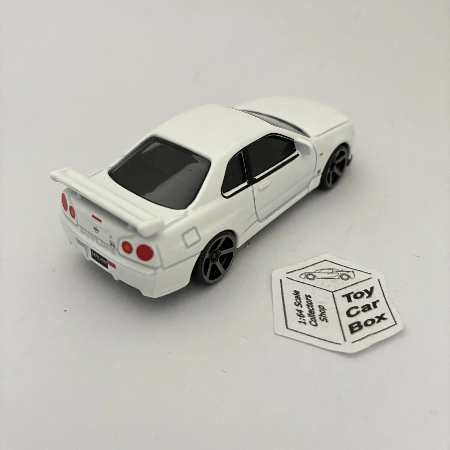 MAJORETTE Loose - Nissan Skyline GT-R R34 (White #233D - 3” - Opening Hood) E55