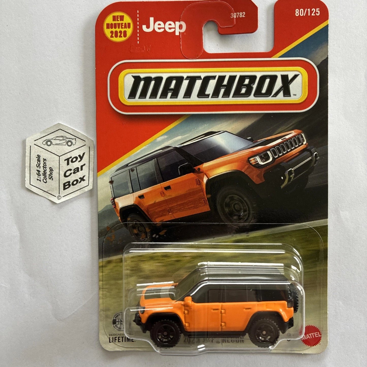 2026 MATCHBOX #80 - 2025 Jeep Recon (Orange - Long Card - New For 2026) C00