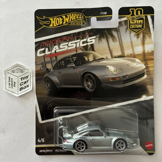 2026 HOT WHEELS Car Culture - Porsche 993 GT2 (Silver - Modern Classics) G04