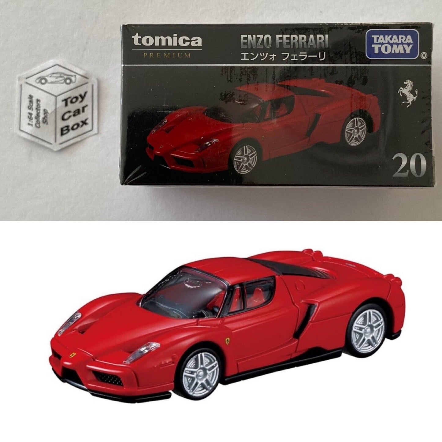 TOMICA Premium #20 - Enzo Ferrari (Red - 1/62 Scale - Sealed Box) J10
