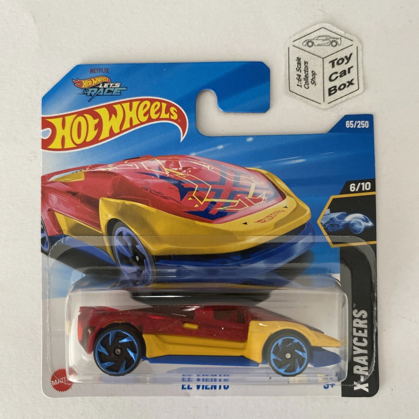 2025 HOT WHEELS #65 - El Viento (Red #6 X-Racers - Short Card) Z72