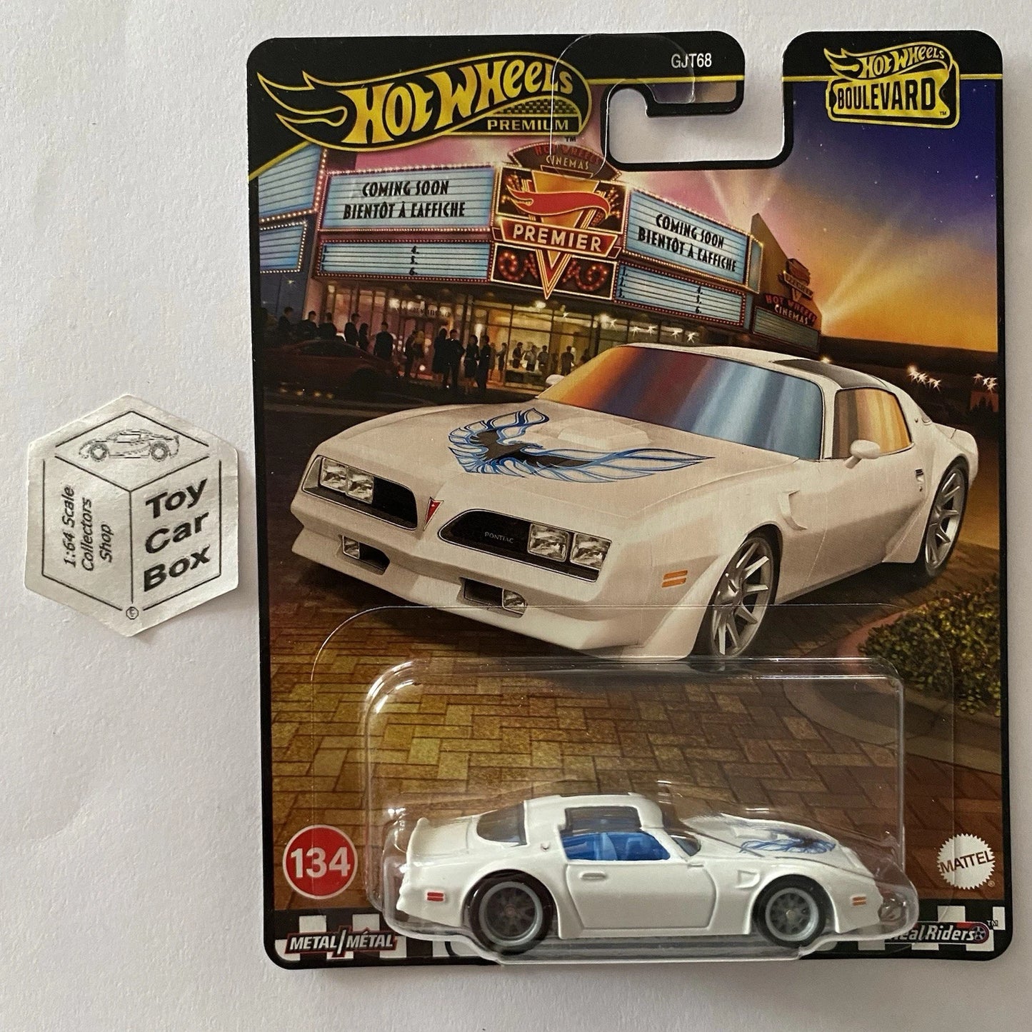 2025 HOT WHEELS Boulevard #134 - ‘77 Pontiac Firebird TA (White - Premium) G20