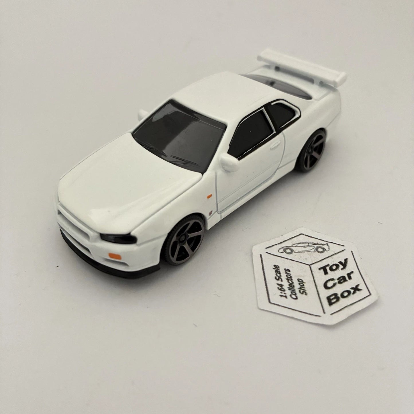 MAJORETTE Loose - Nissan Skyline GT-R R34 (White #233D - 3” - Opening Hood) E55