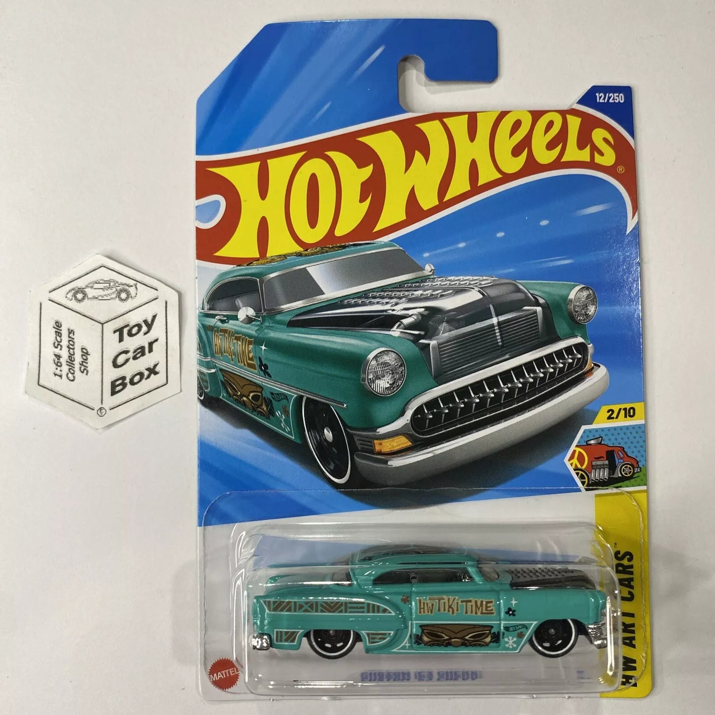 2025 HOT WHEELS #12 - Custom ‘53 Chevy (Green #2 Art Cars - Long Card) A80