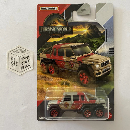 2025 MATCHBOX Jurassic World Rebirth - Mercedes-Benz G63 AMG 6x6 (Long Card) D50