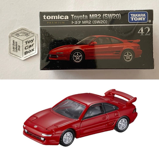 TOMICA Premium #42 - Toyota MR2 SW20 (Red - 1:60 Scale - Boxed) J00