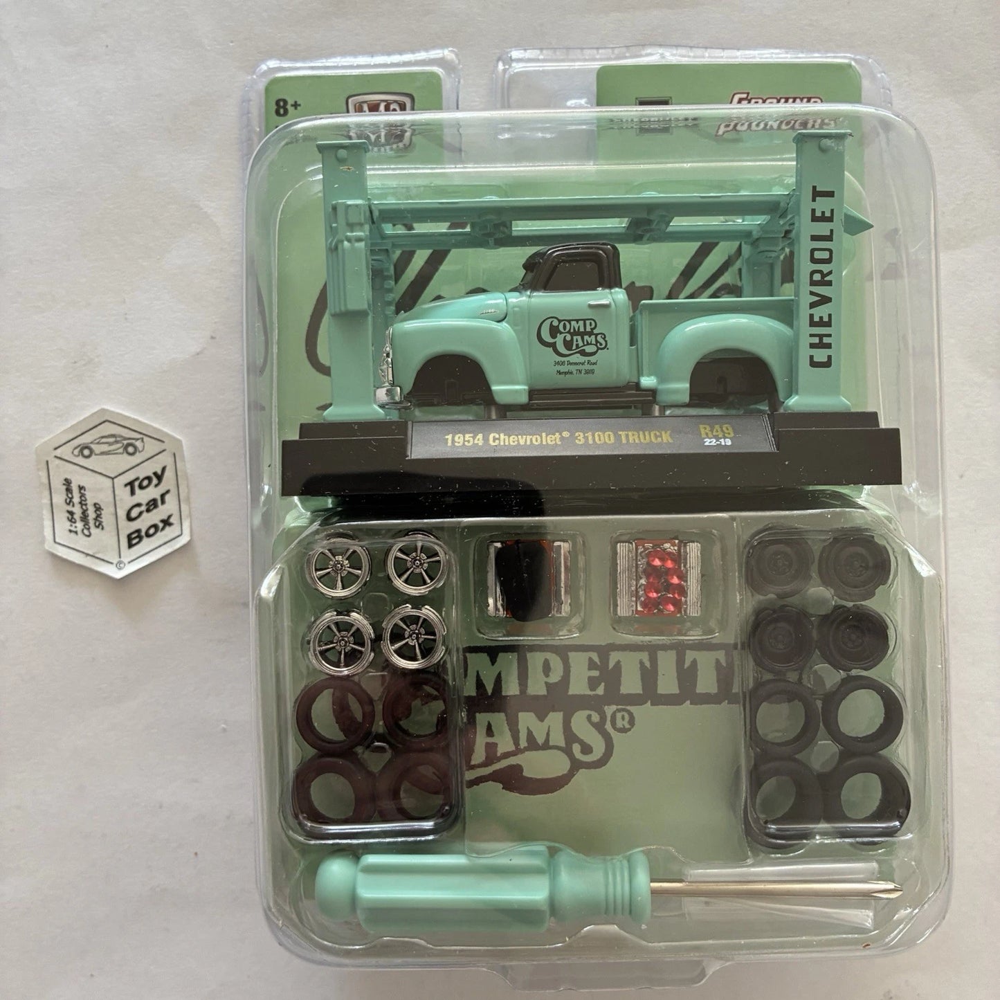 M2 MACHINES - 1954 Chevrolet 3100 Truck (Green - 1:64 Model Kit R49) O53g