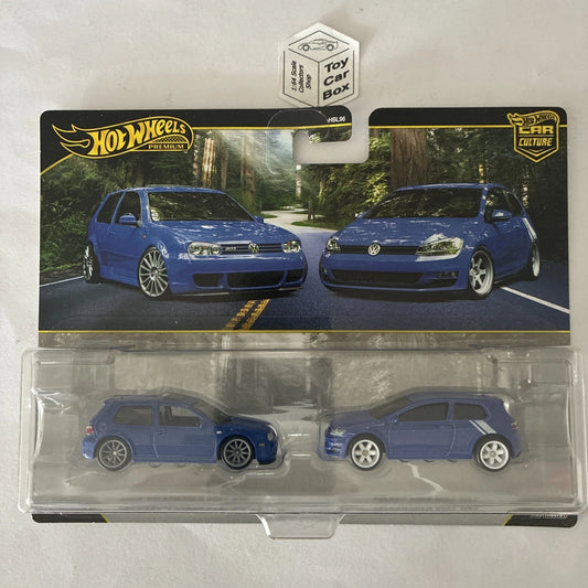 2026 HOT WHEELS Twin Set - 2004 Volkswagen Golf R32 & Volkswagen Golf MK7 - Q42g