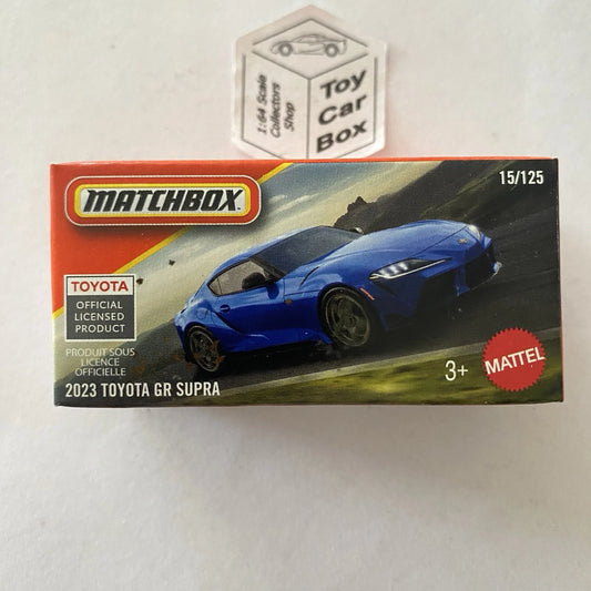 2026 MATCHBOX #15 - 2023 Toyota GR Supra (Blue - Power Grab) C00