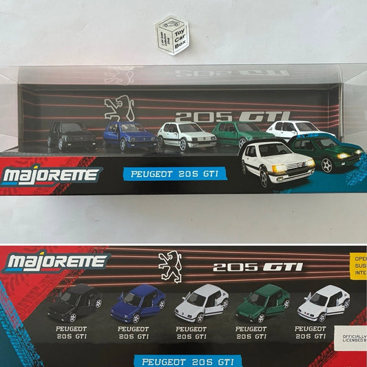 MAJORETTE Peugeot 205 GTI Gift Set (5 Premium Cars With Opening Doors) BG73