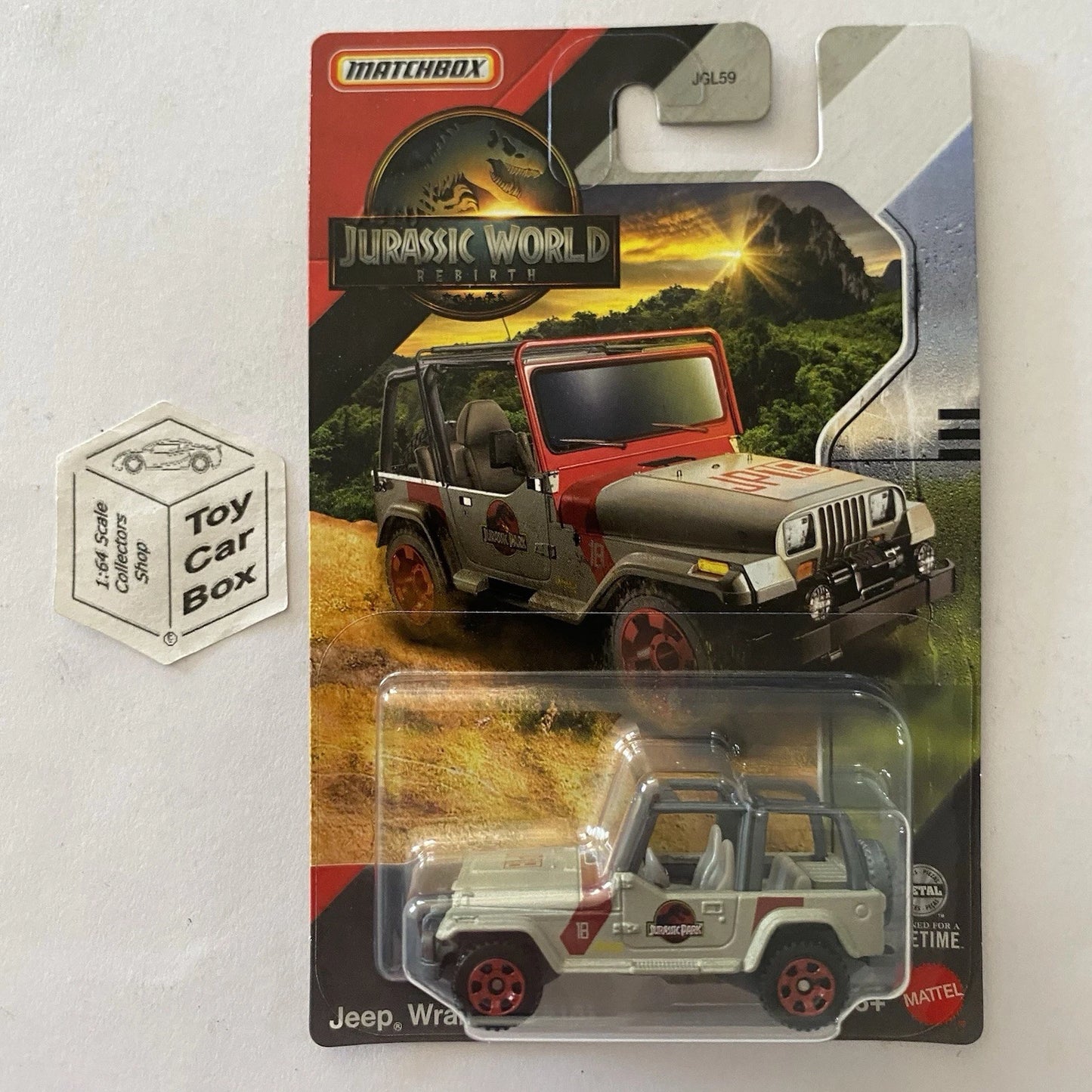 2025 MATCHBOX Jurassic World Rebirth - Jeep Wrangler (Jurassic Park #18) E00