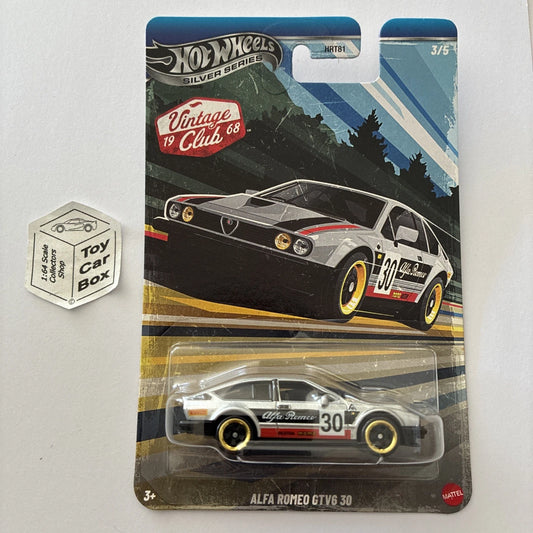 2026 HOT WHEELS Silver Series - Alfa Romeo GTV6 (Silver- Vintage HRT81-956J) C85