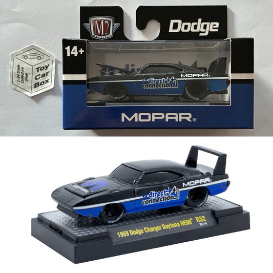 M2 MACHINES - 1969 Dodge Charger Daytona Hemi (Mopar - Ground Pounders R32) L92g