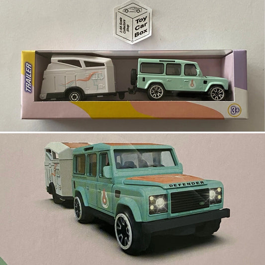 MAJORETTE Trailers - Land Rover Defender 110 & Horse Box (Pink Drivez Set 1) I89