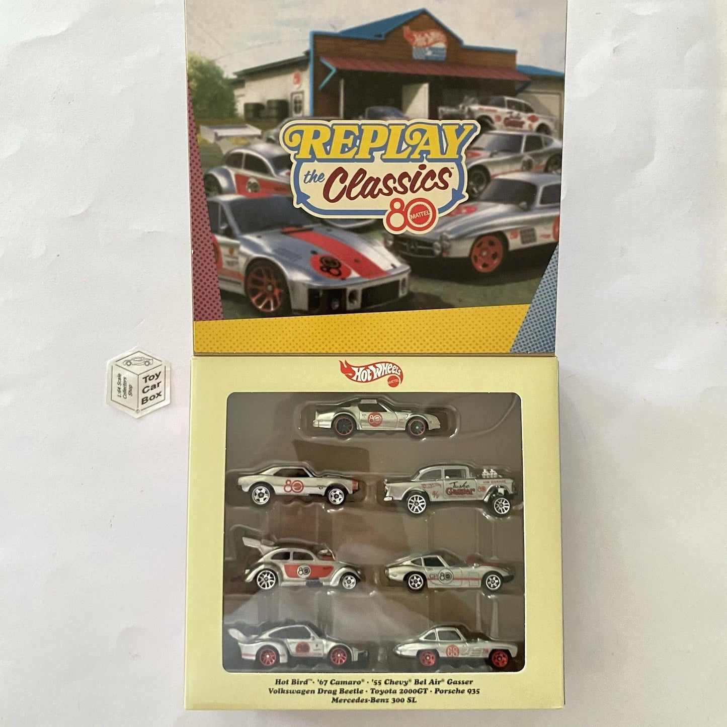 2025 HOT WHEELS 80th Replay The Classics 7 Car Set (300SL, 935, Toyota, VW) CA5