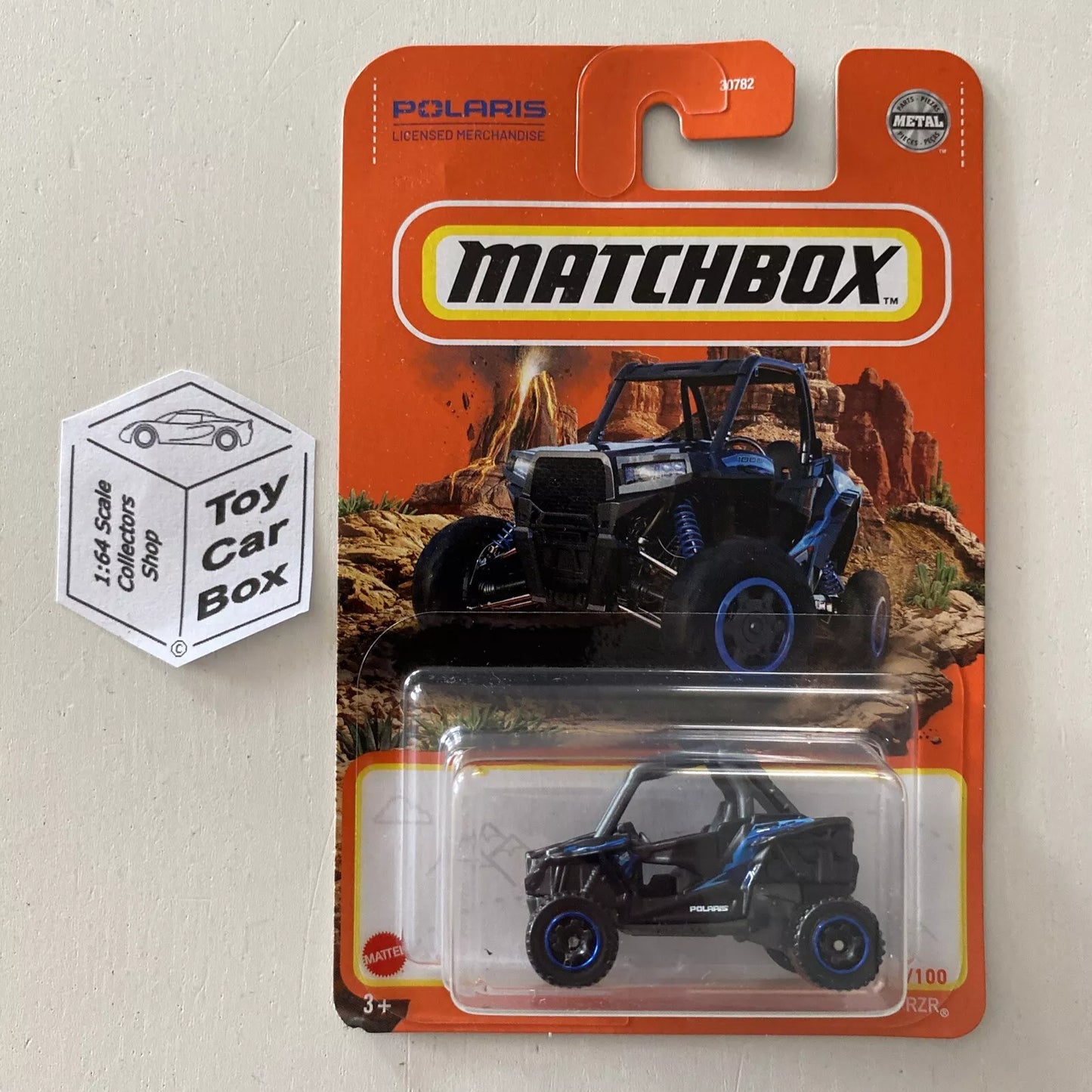 2021 MATCHBOX #41 - Polaris RZR (Black - Long Card) C33g