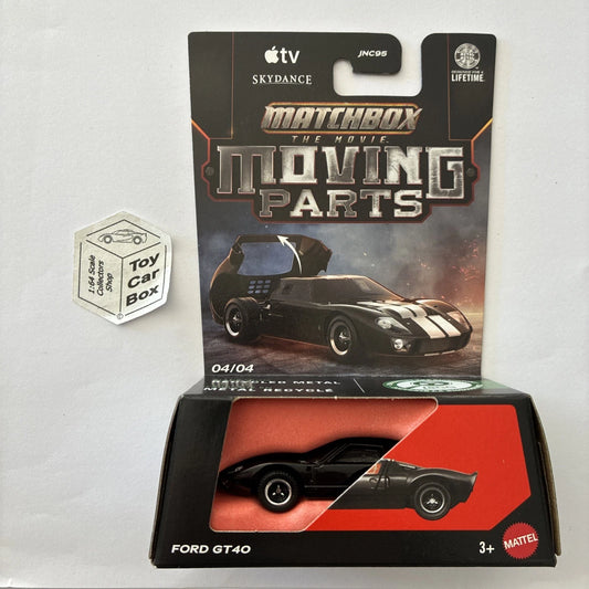 2026 MATCHBOX Moving Parts - Ford GT40 (Black - Opening Boot) D31