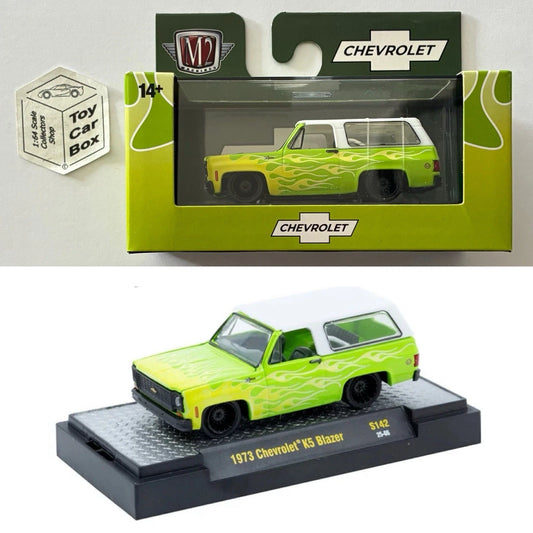 M2 MACHINES - 1973 Chevy K5 Blazer (Green & White - Auto-Thentics S142) L92g
