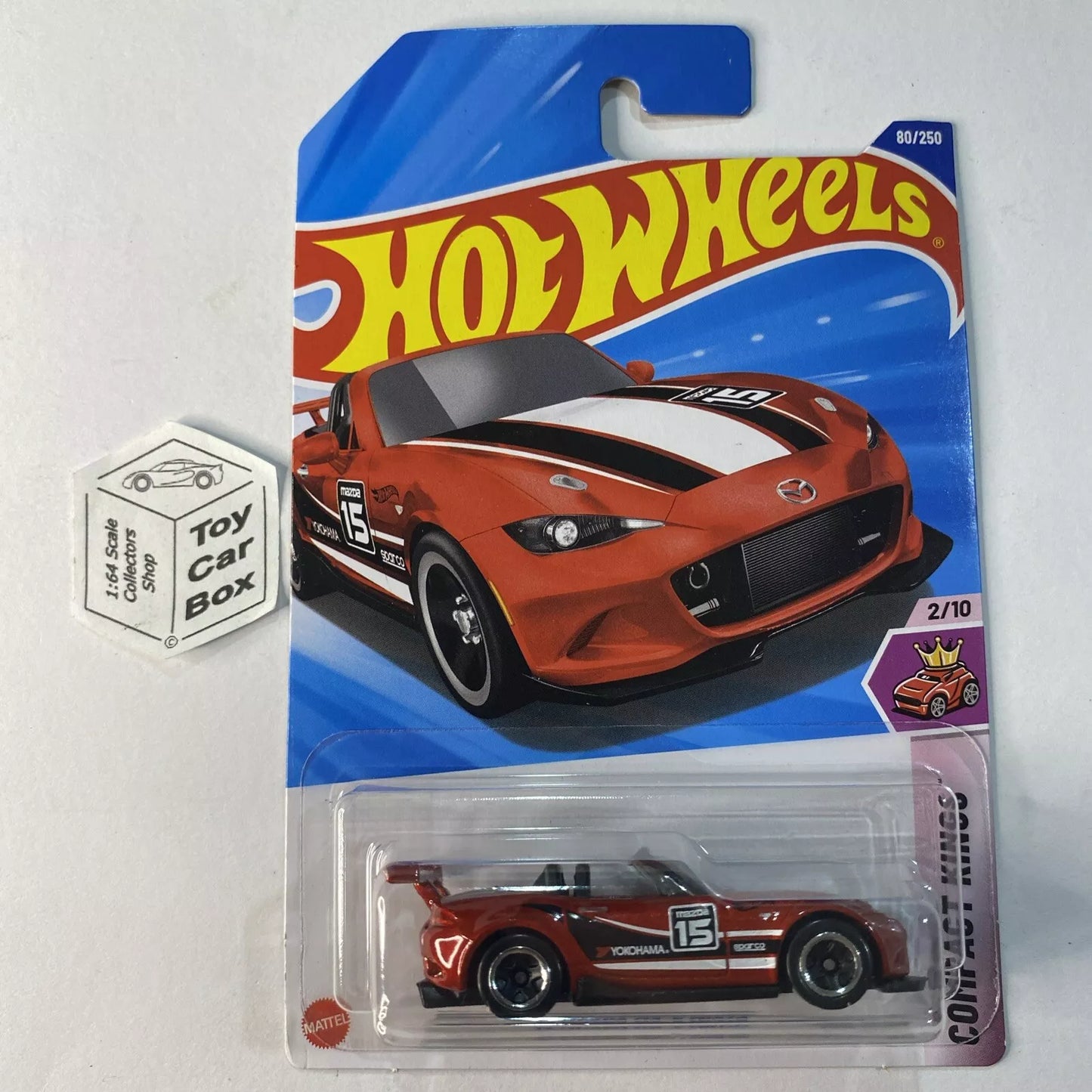 2025 HOT WHEELS #80 - ‘15 Mazda MX-5 Miata (Red #2 Compact Kings- Long Card) A44