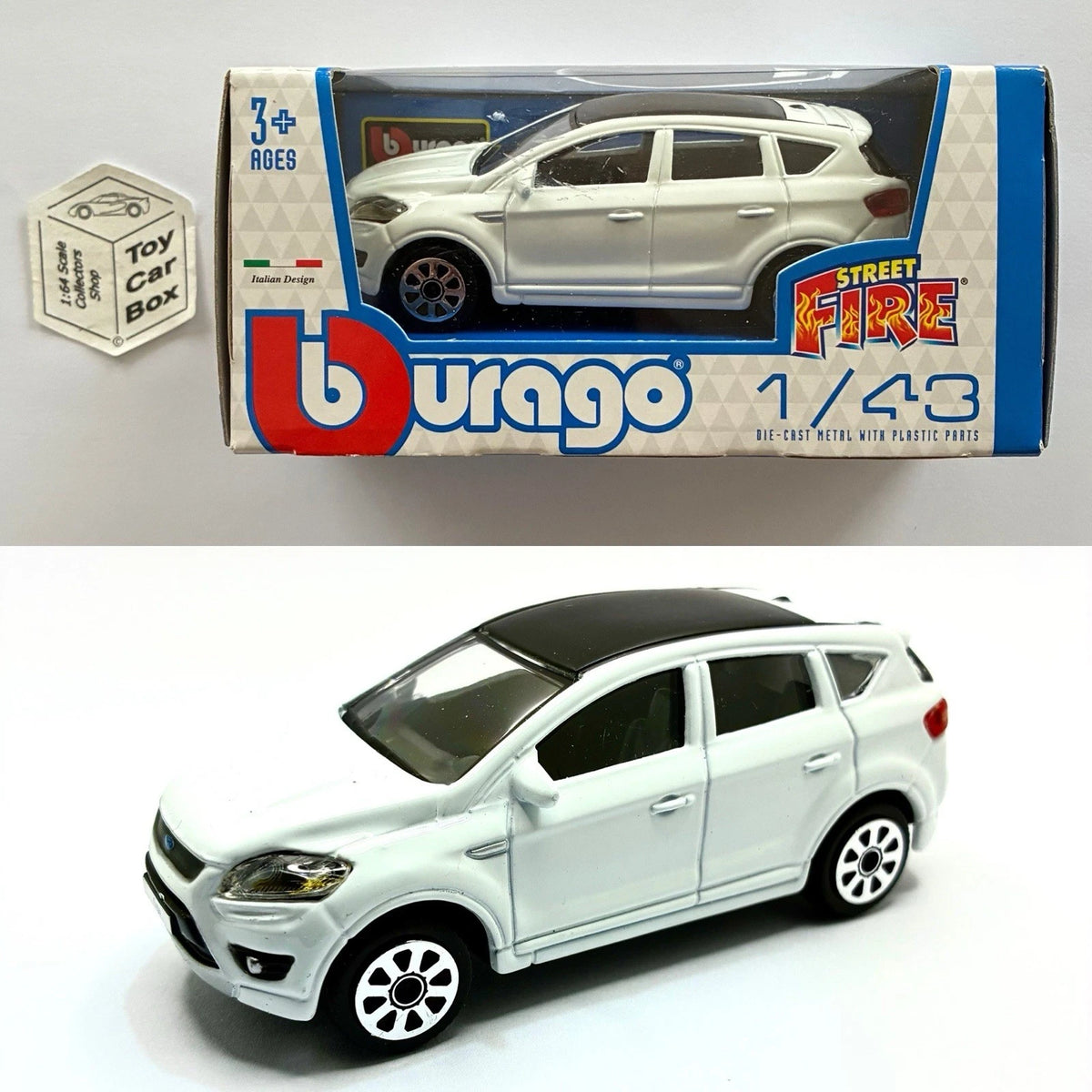BBURAGO 1/43 - 2009 Ford Kuga (White - Street Fire - Boxed) E28g