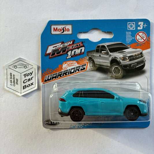 MAISTO Fresh Metal - 2022 Toyota RAV4 (Teal Blue - 1/64 Scale* - Blister) C94g
