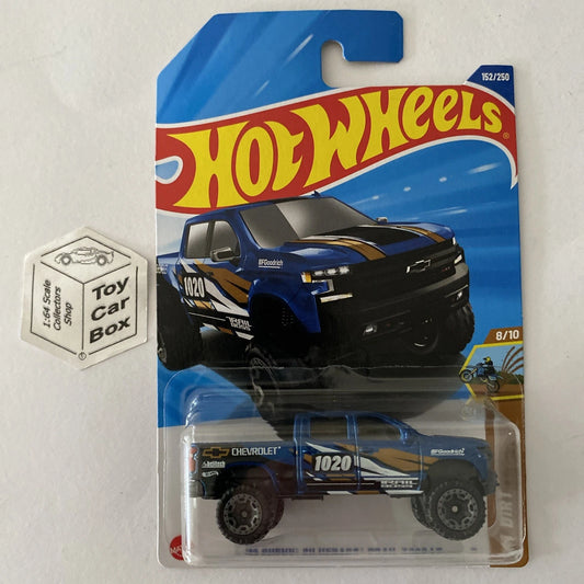2025 HOT WHEELS #152 - ‘19 Chevy Silverado Trail Boss LT (Blue - Long Card) A80
