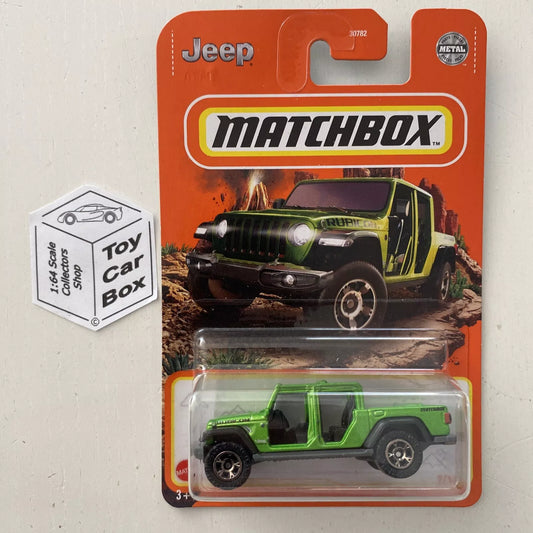 2022 MATCHBOX #7 - ‘20 Jeep Gladiator (Green - Long Card) B00