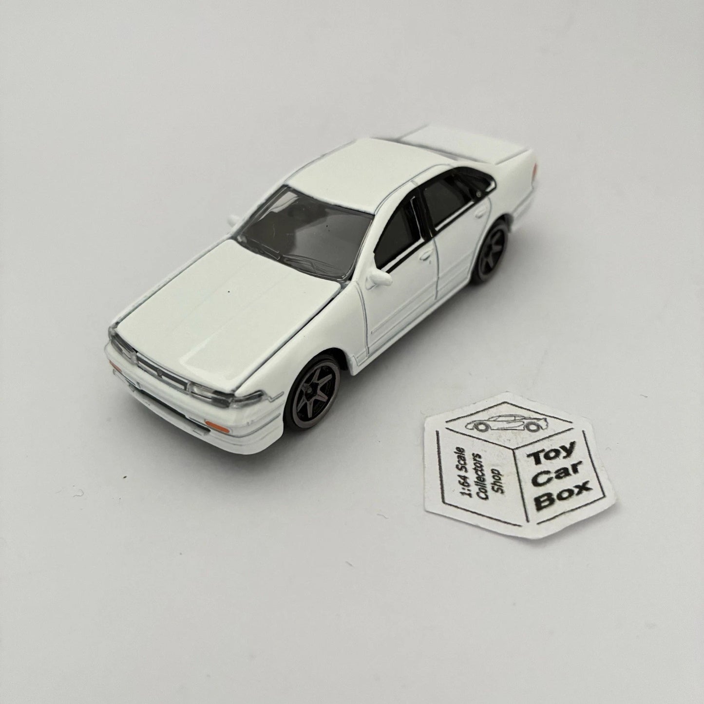 MAJORETTE Loose - Nissan Cefiro A31 (White #233A - 3” Scale - Opening Hood) E55