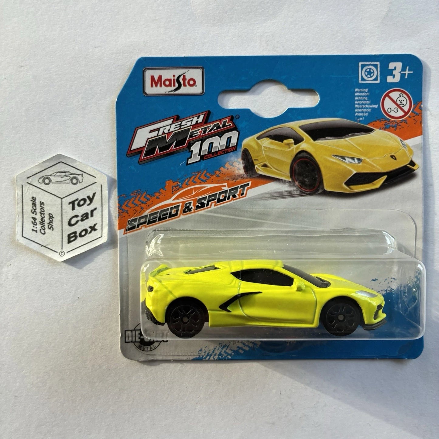 MAISTO Fresh Metal - 2020 Chevy Corvette C8 Stingray Coupe Z51 (Yellow) C94g