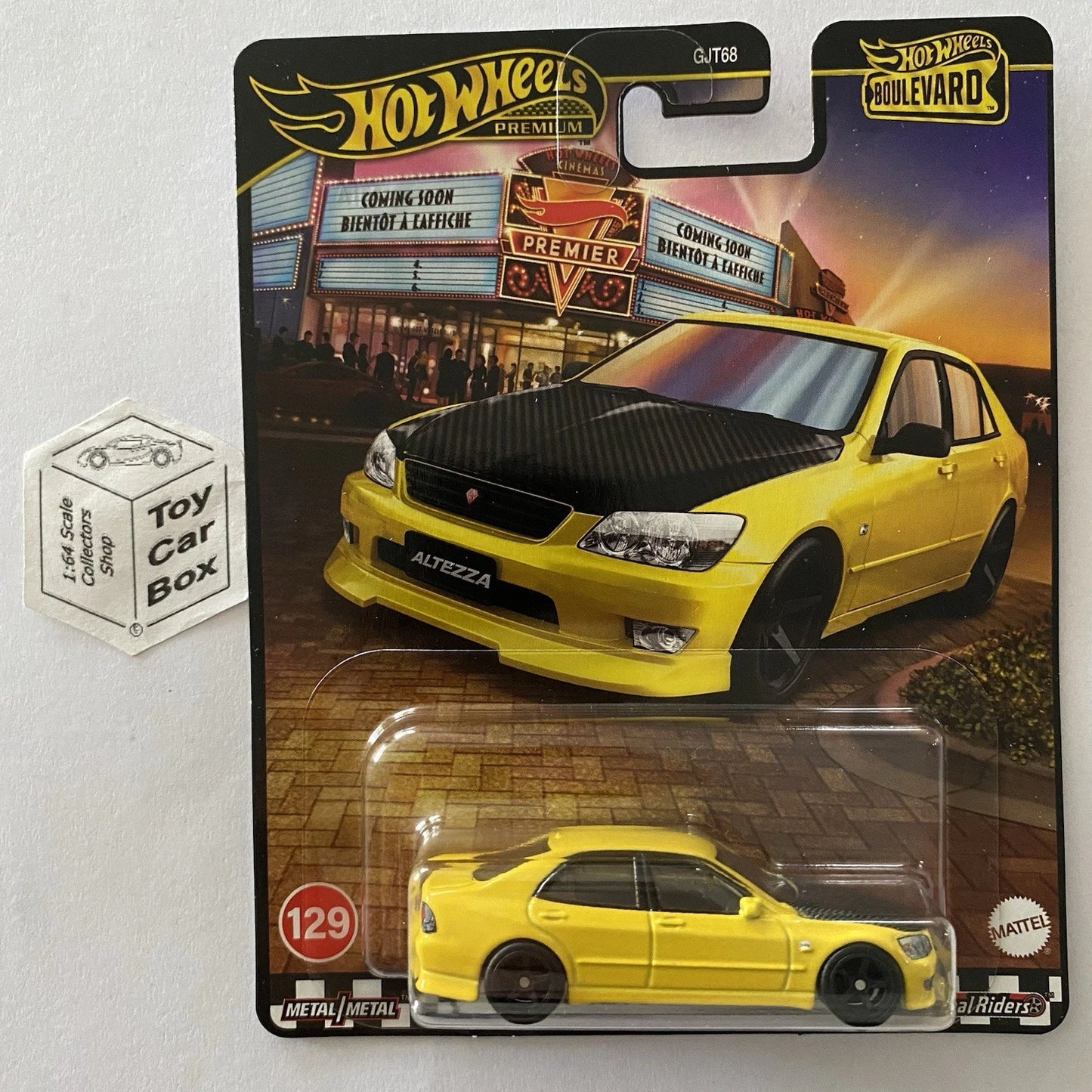 2025 HOT WHEELS Boulevard #129 - ‘98 Toyota Altezza aka Lexus IS (Yellow) G20