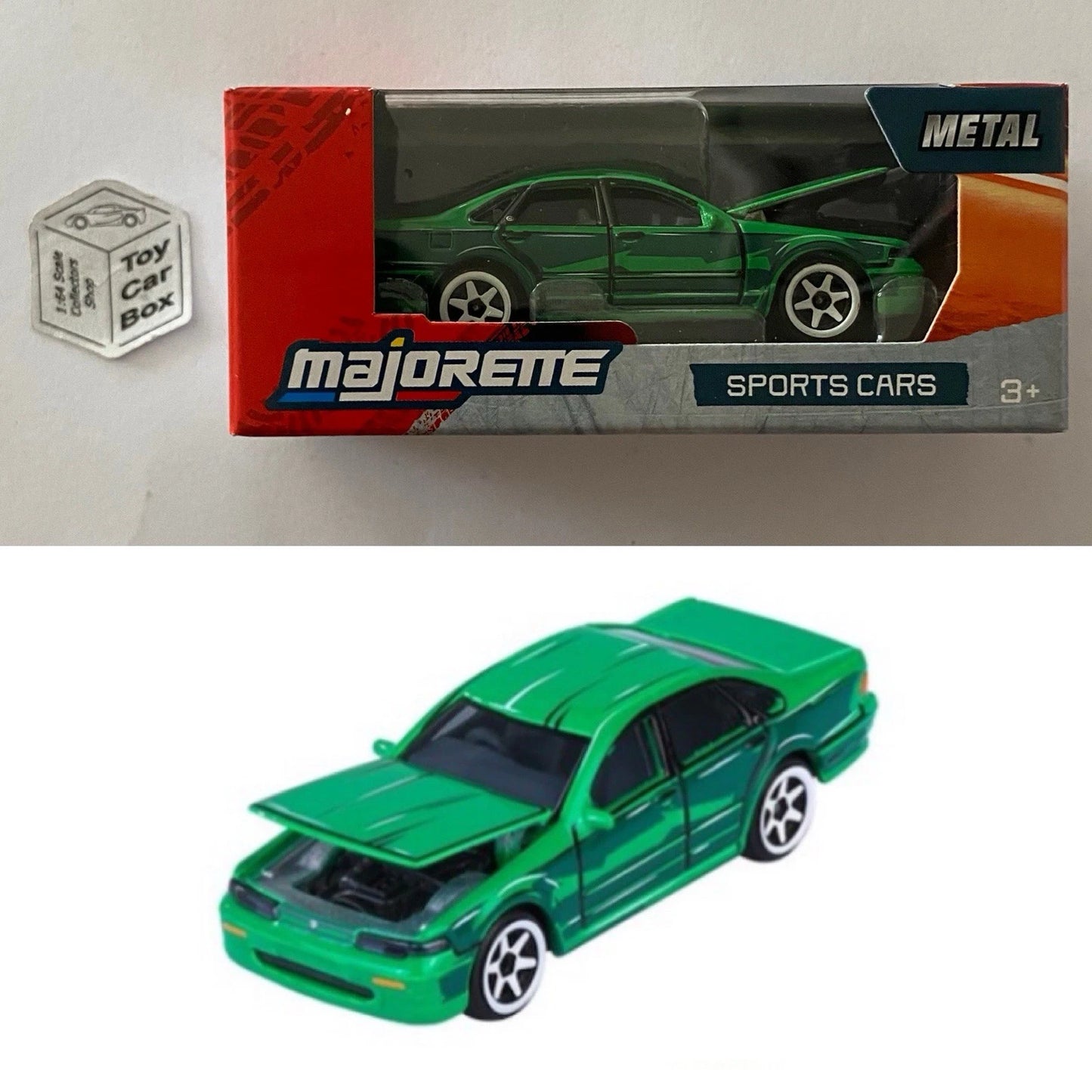 MAJORETTE - Nissan Cefiro (Green - Sports Cars Box) 1/64 Scale* - E38