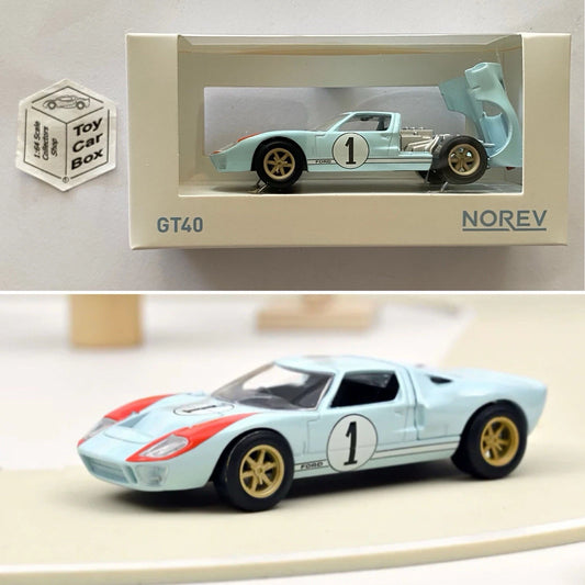 NOREV 1:43 Scale* - 1966 Ford GT40 (Blue #1 - Jet Car -Boxed) O15g