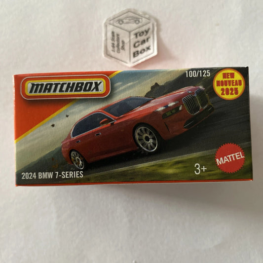2025 MATCHBOX #100 - 2024 BMW 7 Series (Red - Power Grab) B00