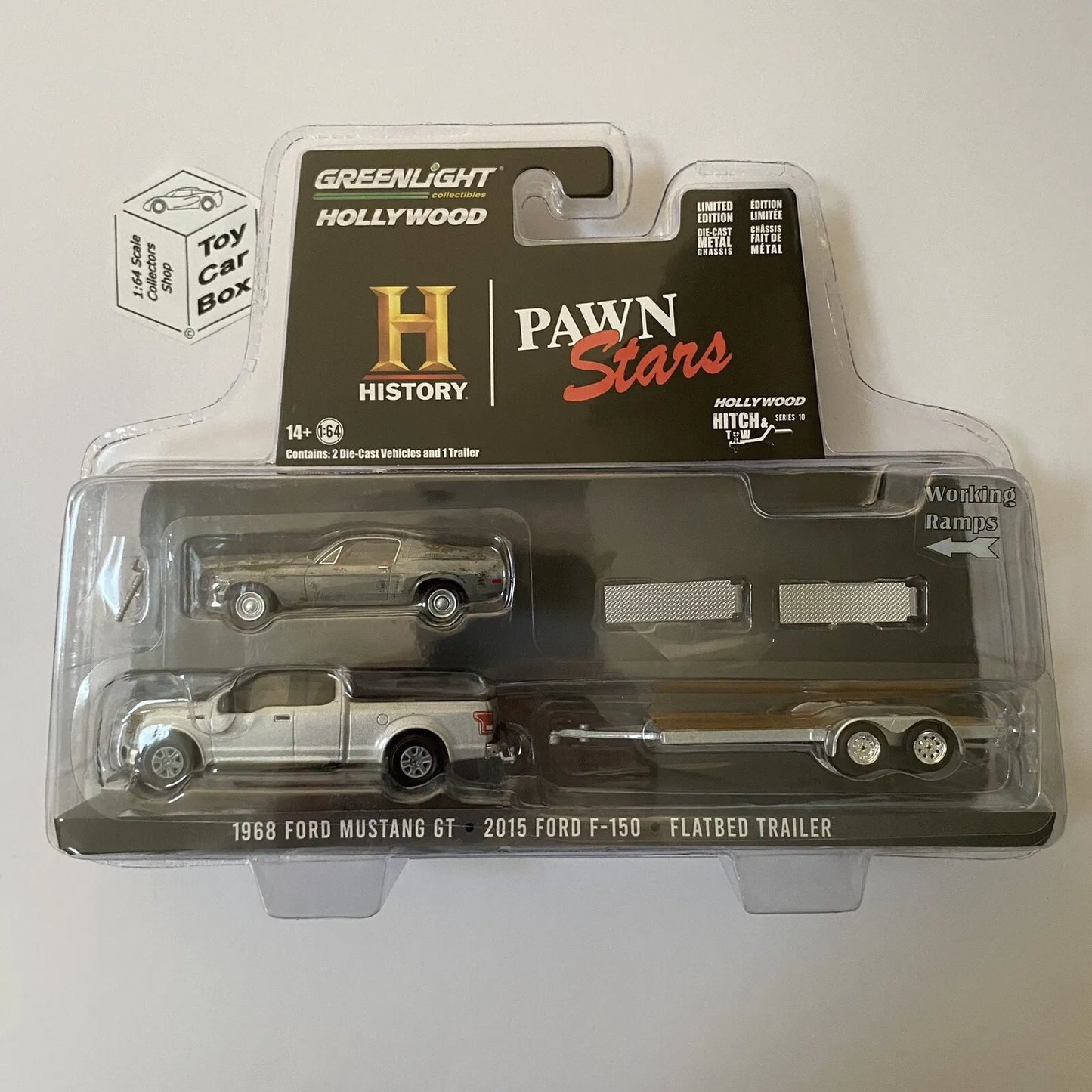 GREENLIGHT - ‘68 Mustang & ‘15 Ford F150 (Pawn Stars Hollywood Hitch & Tow) BA95