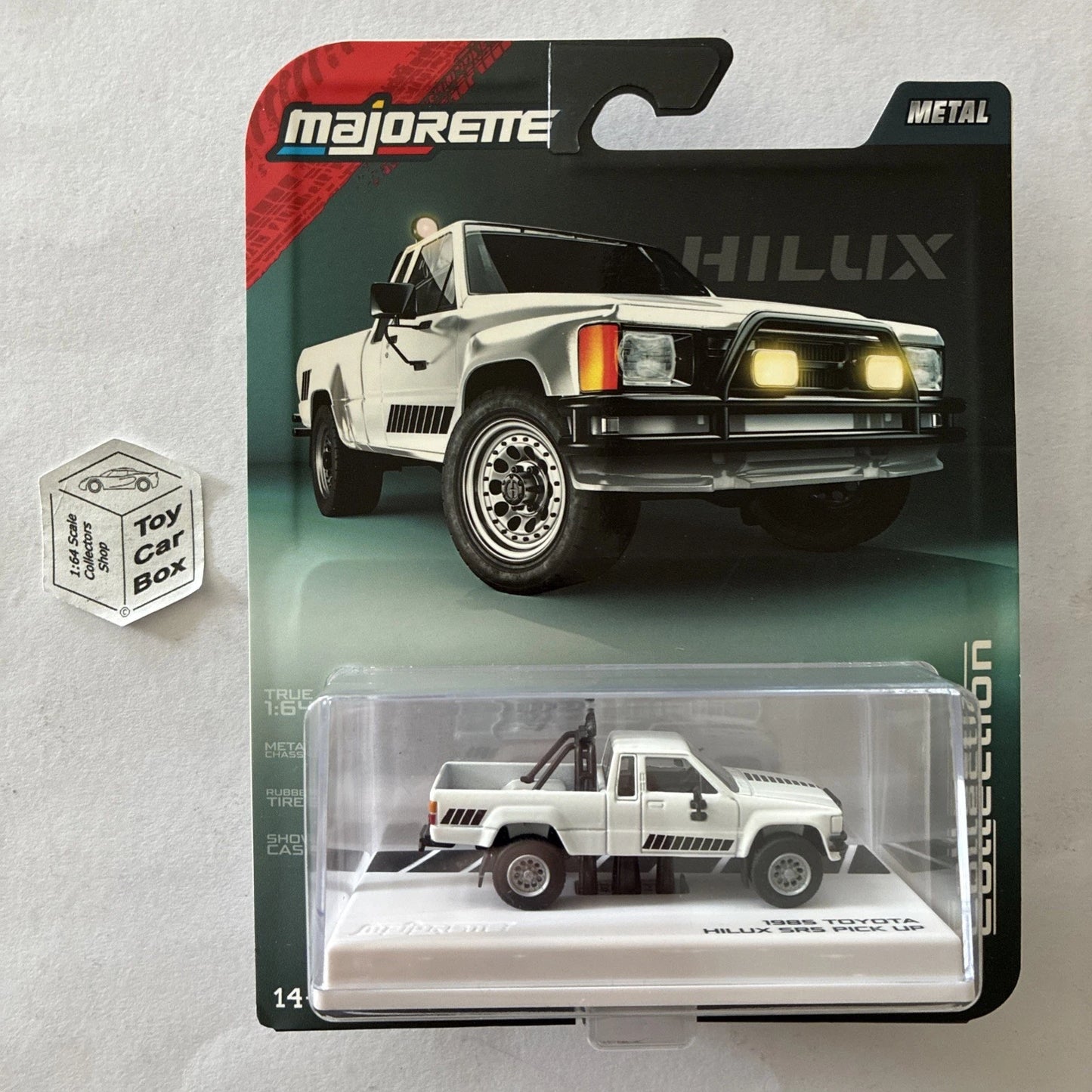 MAJORETTE - 1985 Toyota Hilux SR5 Pickup (Collection - True 1:64 - White) J38