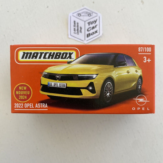 2024 MATCHBOX #87 - 2022 Opel Astra (Yellow - Power Grab) C00