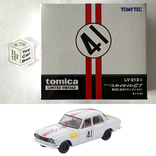 TOMICA Limited Vintage Neo - Prince Skyline GT (No. 41 White #LV-N213b) CC33
