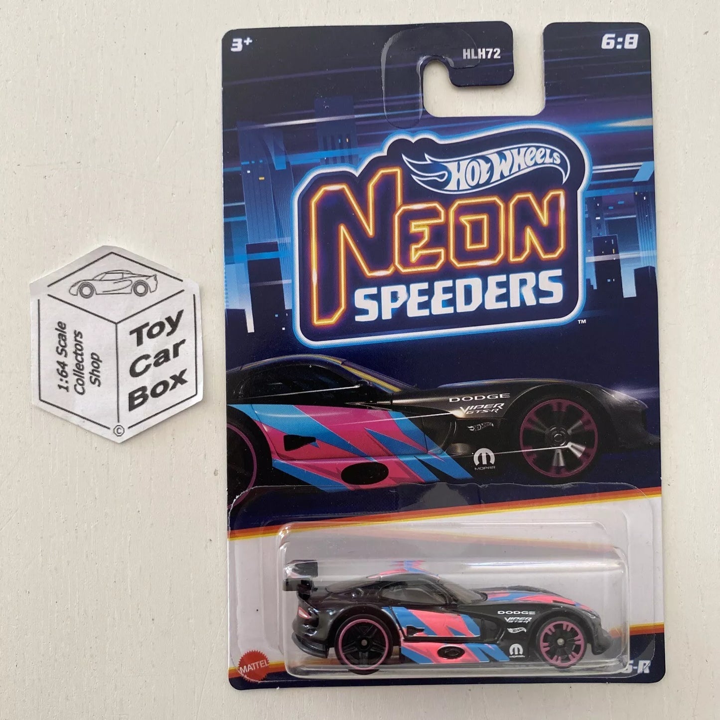 2023 HOT WHEELS Neon Speeders - Dodge SRT Viper GTS-R (Black) E70