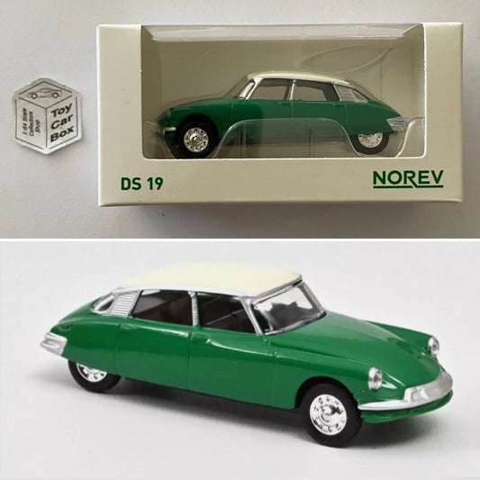 NOREV - Citroen DS19 (Green - 1:64 Scale - MiniJet Boxed) E57g